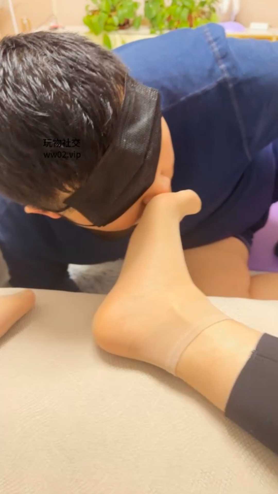 居家享用原味短丝脚